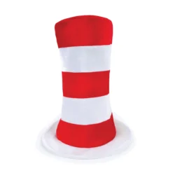 Bristol Novelty Red/White Striped Top Hat (Adult)