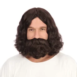 Bristol Novelty Hippy/Jesus Wig + Beard Set
