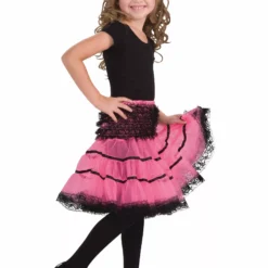 Bristol Novelty Crinoline Slip (Pink/Black)