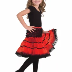 Bristol Novelty Crinoline Slip (Red/Black)